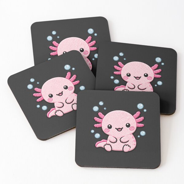 Item preview, Cute Axolotl Embroidery Patch Kawaii Design designed and sold by ColorSplash123.