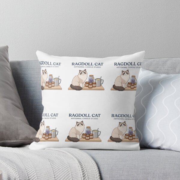 Item preview, Ragdoll Cat Artisanal Candle Soy Wax Lavender designed and sold by PictoVibe.