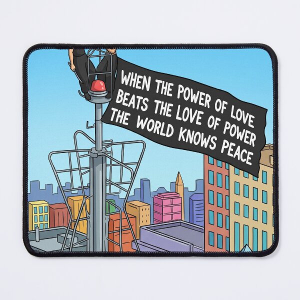 Item preview, Viral Skyscraper Proposal Sticker | Power of Love Peace Banner Art designed and sold by ravikiran2195.