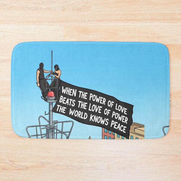 Item preview, Viral Skyscraper Proposal Sticker | Power of Love Peace Banner Art designed and sold by ravikiran2195.