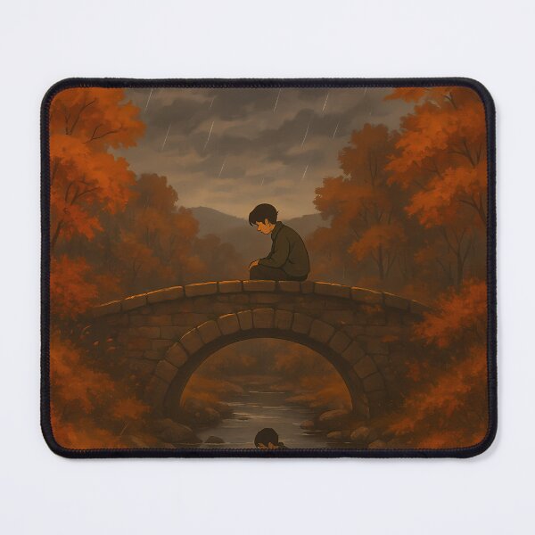 Item preview, Stormy Twilight Bridge | Modern Minimal Typography Wall Art | Inspirational Affirmation Quote Print | Reflective Nature Contemporary Decor designed and sold by PaintedPixels01.