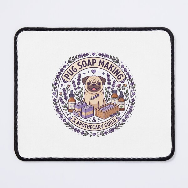Item preview, Pug Soap Making Apothecary Organic Lavender Block designed and sold by PictoVibe.