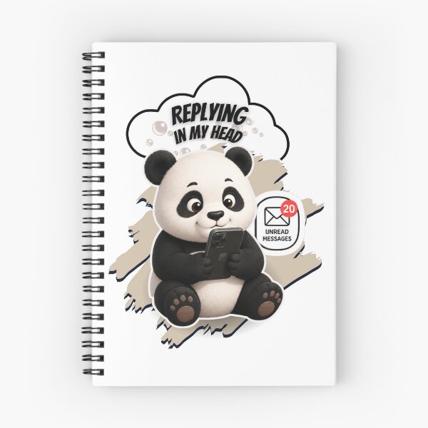Item preview, Replying In My Head Cute Panda designed and sold by EnginerdStudio.
