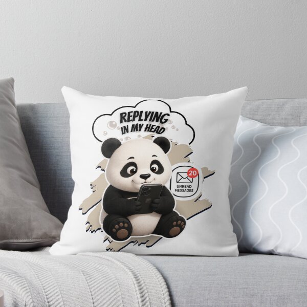 Item preview, Replying In My Head Cute Panda designed and sold by EnginerdStudio.
