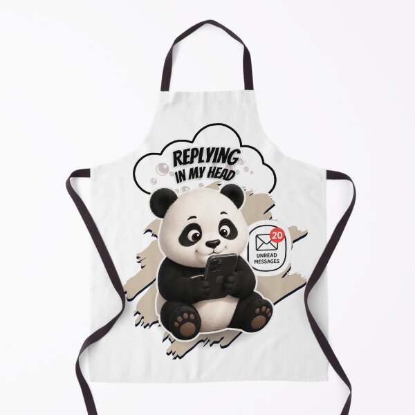 Item preview, Replying In My Head Cute Panda designed and sold by EnginerdStudio.