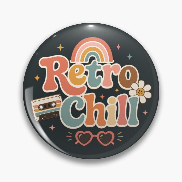 Item preview, Retro Chill Cute Vintage Aesthetic Typography | Groovy Pastel Rainbow Cassette Sticker Design designed and sold by Sanika arts .