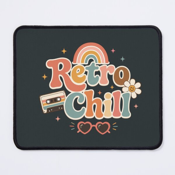 Item preview, Retro Chill Cute Vintage Aesthetic Typography | Groovy Pastel Rainbow Cassette Sticker Design designed and sold by Sanika arts .