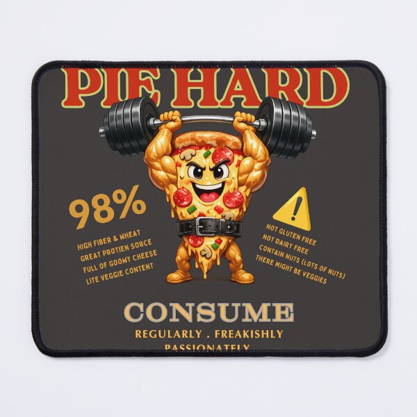 Item preview, Pie Hard Funny Pizza Weightlifting T-Shirt Gym Fitness Meme Tee designed and sold by Bluebird Crafted Tee.