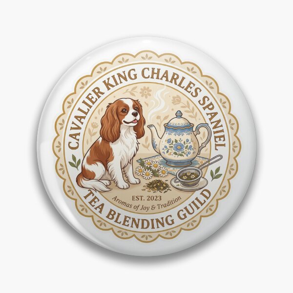Item preview, Cavalier King Charles Spaniel Tea Blending Chamomile Teapot designed and sold by PictoVibe.