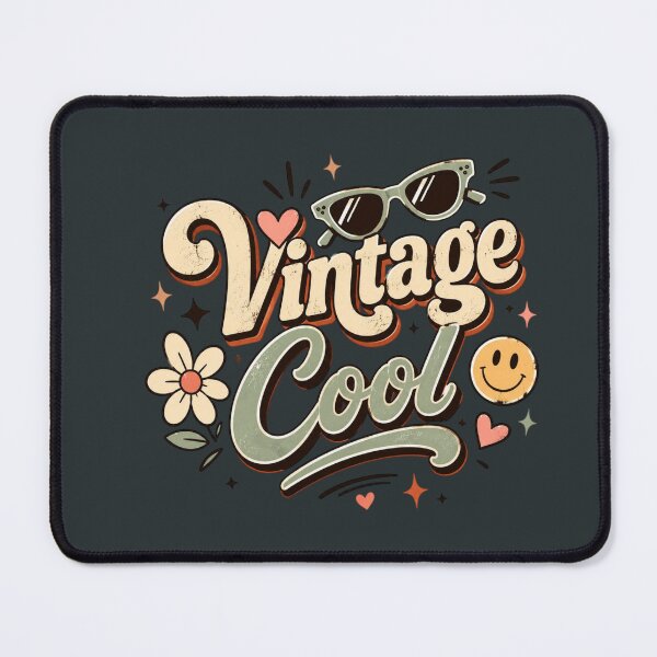 Item preview, Vintage Cool Cute Retro Typography Aesthetic | Retro Smiley Daisy Graphic Sticker designed and sold by Sanika arts .
