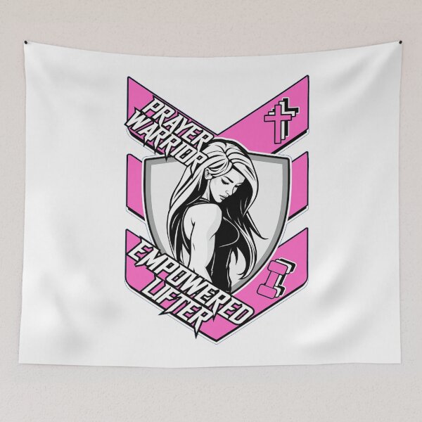 Item preview, Prayer Warrior - Empowered Lifter - Christian Women Gym designed and sold by Bezuiden.