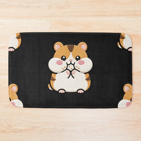Item preview, Cute Hungry Hamster Embroidery Patch Kawaii Design designed and sold by ColorSplash123.
