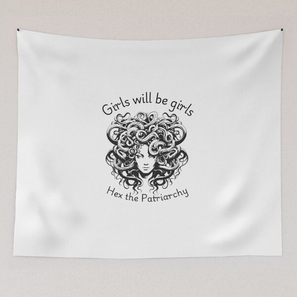 Item preview, "Girls Will Be Girls" Medusa  designed and sold by The Bi Witch.
