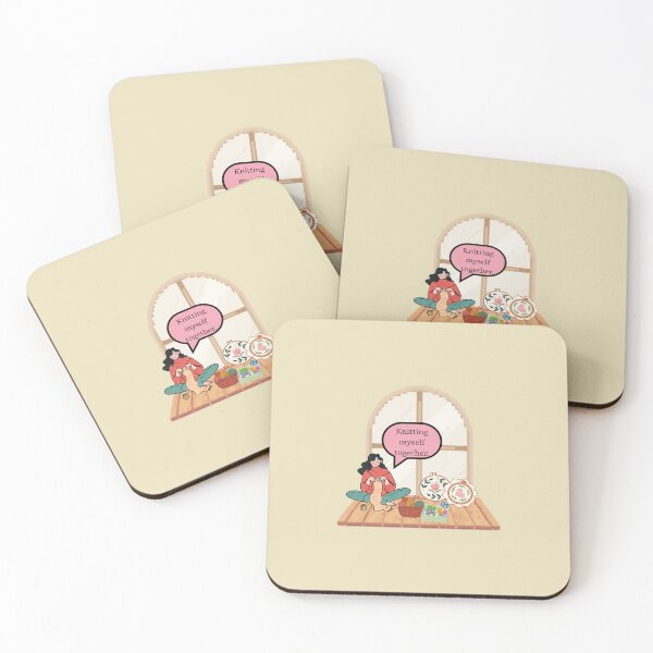 Item preview, Cozy Days Knitting Girl Aesthetic designed and sold by Akira Design Store.