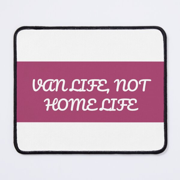 Item preview, "VAN LIFE, NOT HOME LIFE" Minimalist Quote Hoodie designed and sold by QuirkThreadsCo.