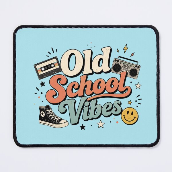 Item preview, Old School Vibes Retro Cute Vintage Typography Aesthetic Sticker | 90s Nostalgia Design designed and sold by Sanika arts .