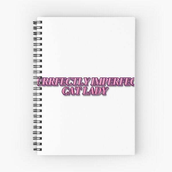 Item preview, "PURRFECTLY IMPERFECT CAT LADY" Retro Typography S designed and sold by QuirkThreadsCo.