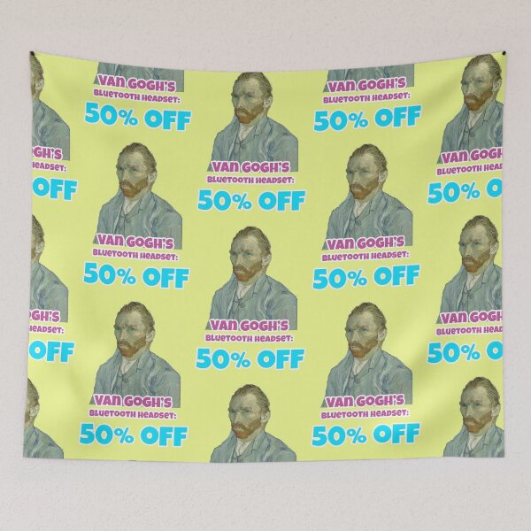 Item preview, Van Gogh Bluetooth Headset at half price designed and sold by Mauswohn.