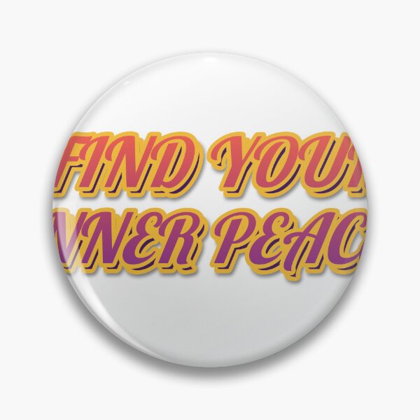Item preview, "FIND YOUR INNER PEACE" Retro Typography Sticker designed and sold by QuirkThreadsCo.