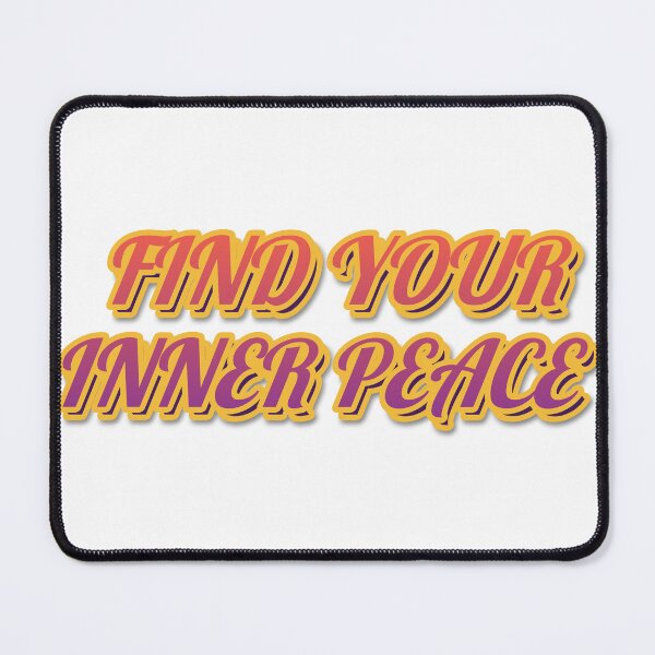 Item preview, "FIND YOUR INNER PEACE" Retro Typography Sticker designed and sold by QuirkThreadsCo.