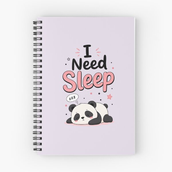 Item preview, I Need Sleep Cute Sleepy Panda Typography | Funny Tired Kawaii Aesthetic Design designed and sold by Sanika arts .