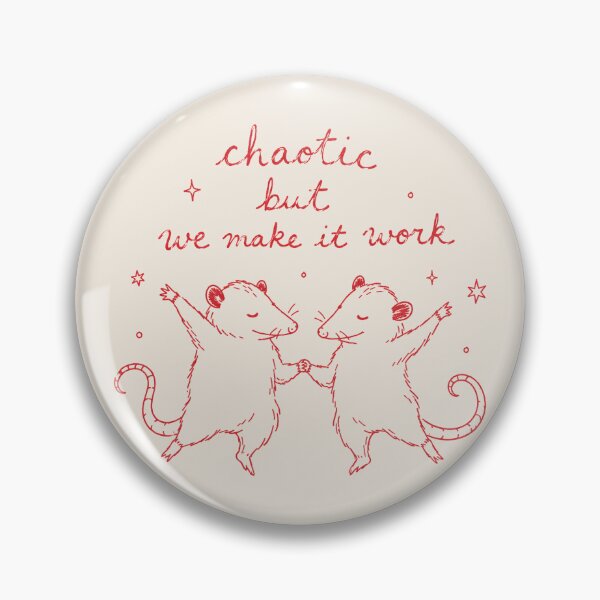 Item preview, Chaotic Love Funny Opossum Couple Journal Decor designed and sold by bosamji.