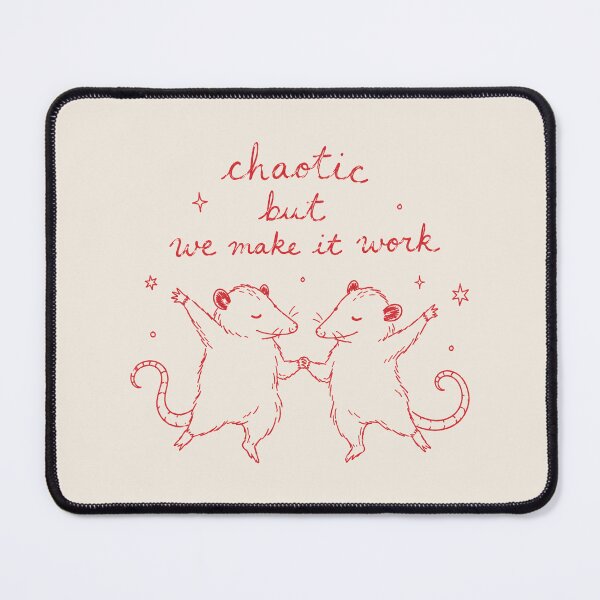 Item preview, Chaotic Love Funny Opossum Couple Journal Decor designed and sold by bosamji.