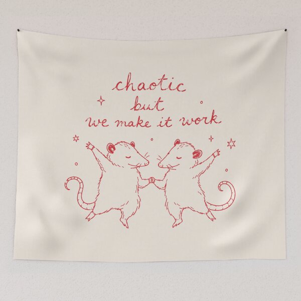 Item preview, Chaotic Love Funny Opossum Couple Journal Decor designed and sold by bosamji.