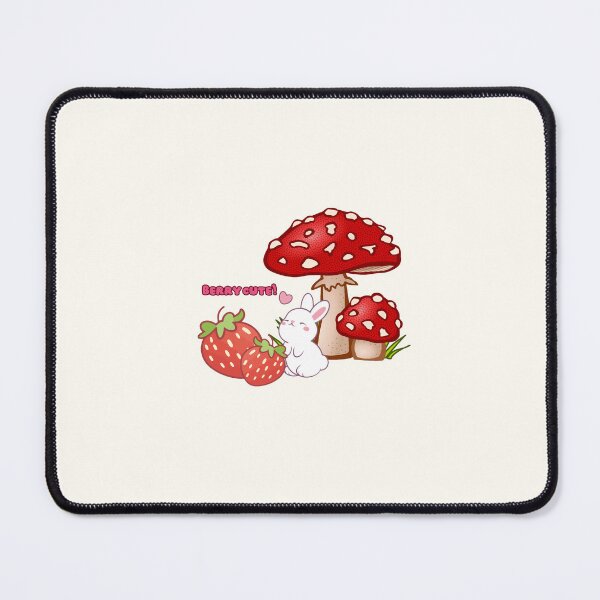 Item preview, Berry Cute Kawaii Bunny and Mushrooms designed and sold by Akira Design Store.