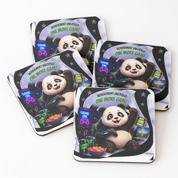 Item preview, Achievement Unlocked One More Game Panda designed and sold by EnginerdStudio.