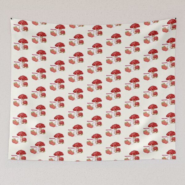 Item preview, Berry Cute Kawaii Bunny and Mushrooms designed and sold by Akira Design Store.