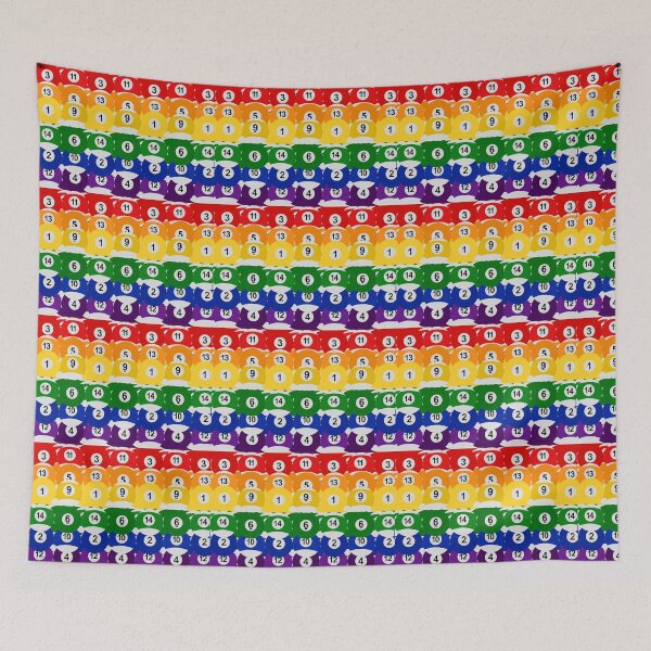 Item preview, Rainbow Billiard Ball Pride Flag designed and sold by JammerSammer.
