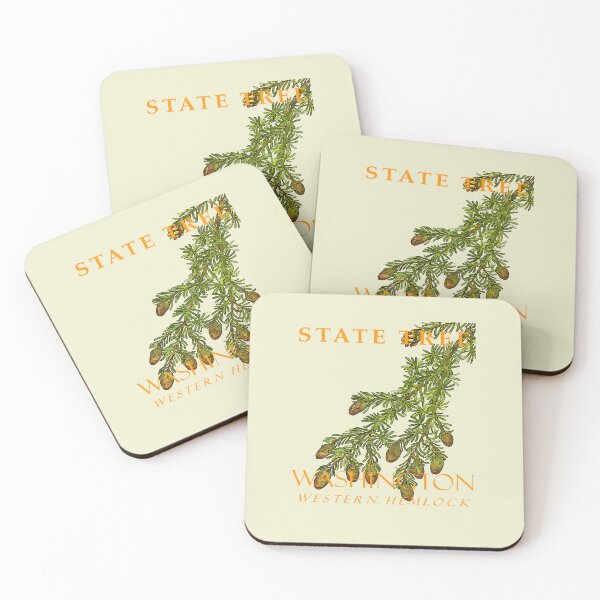 Item preview, Washington Territory Tree The Western Hemlock Spruce designed and sold by taiche.