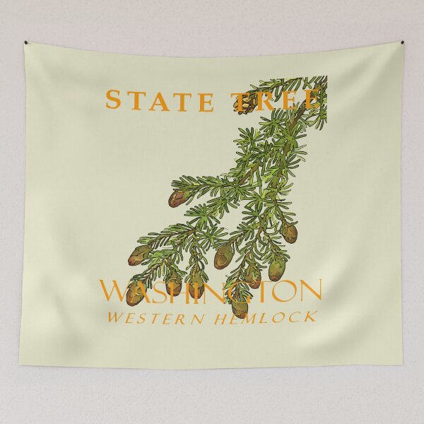 Item preview, Washington Territory Tree The Western Hemlock Spruce designed and sold by taiche.