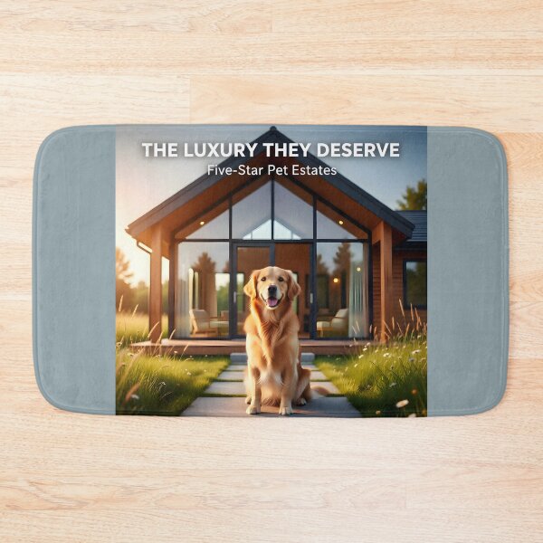 Item preview, Luxury Glass and Cedarwood Pet Villa: Premium Five-Star Canine Estate Ad designed and sold by Creative-RE.