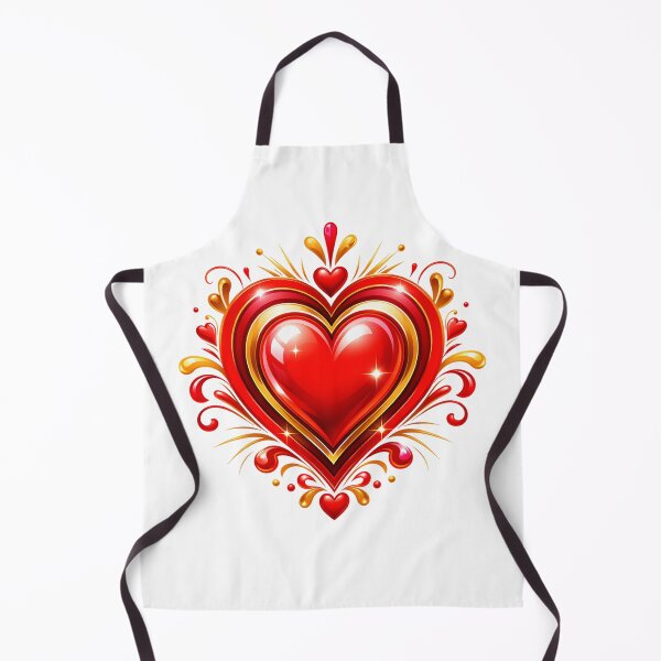Item preview, Glossy Red Heart Burst designed and sold by syotos-ai.