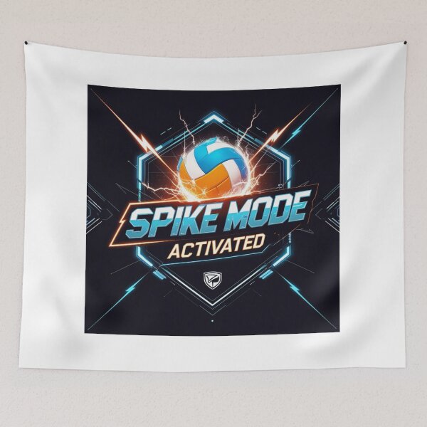 Item preview, Spike Mode Activated | Volleyball Typography | Gaming Style Sports Design | Ctrlr Sports Mode designed and sold by Ctrlr.