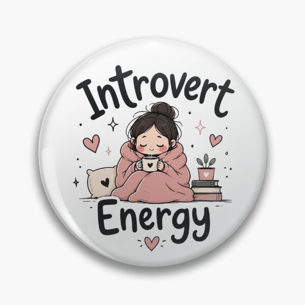 Item preview, Introvert Energy Cute Cozy Aesthetic Typography | Kawaii Introvert Lover Design designed and sold by Sanika arts .