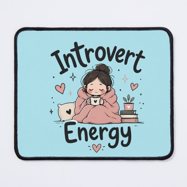 Item preview, Introvert Energy Cute Cozy Aesthetic Typography | Kawaii Introvert Lover Design designed and sold by Sanika arts .