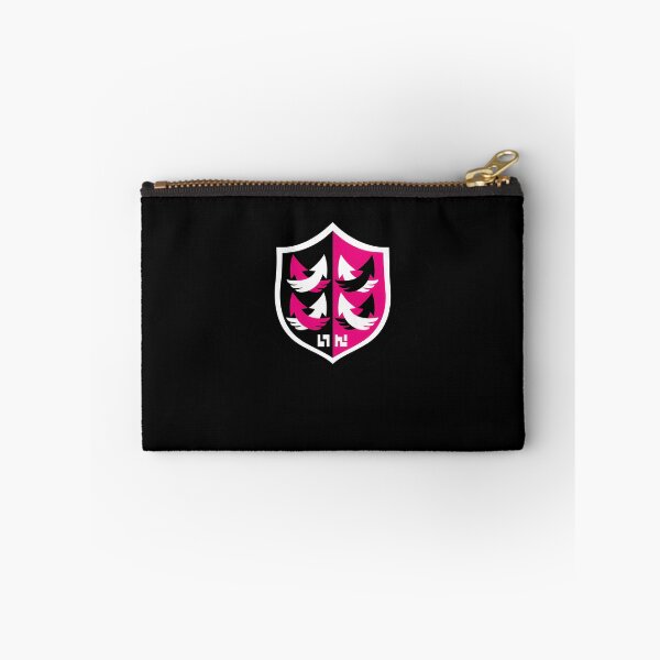Item preview, Split Color Pink and Black Heraldic Shield Featuring designed and sold by Inoveartes.