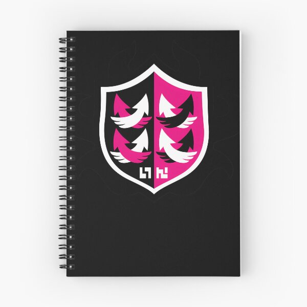 Item preview, Split Color Pink and Black Heraldic Shield Featuring designed and sold by Inoveartes.