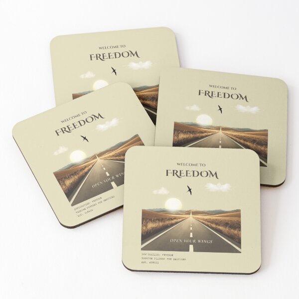 Item preview, Welcome To Freedom Vintage Emotional Tourism Travel Poster designed and sold by KaBaRen.