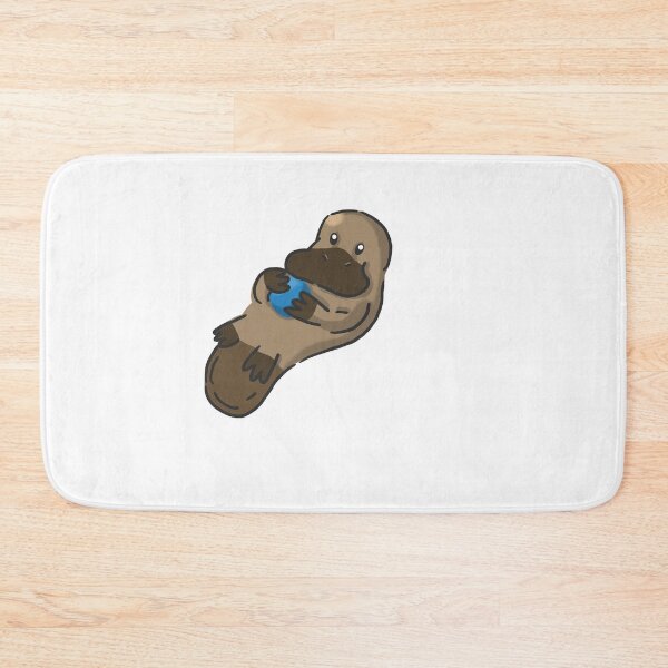 Item preview, Simple Cute platypus holding a blue toy ball designed and sold by Ramarvel.