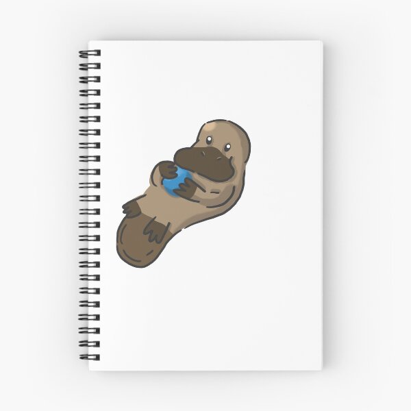 Item preview, Simple Cute platypus holding a blue toy ball designed and sold by Ramarvel.