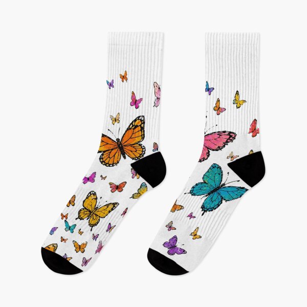 Item preview, Colorful Butterfly Swarm Sticker designed and sold by PremVerse.
