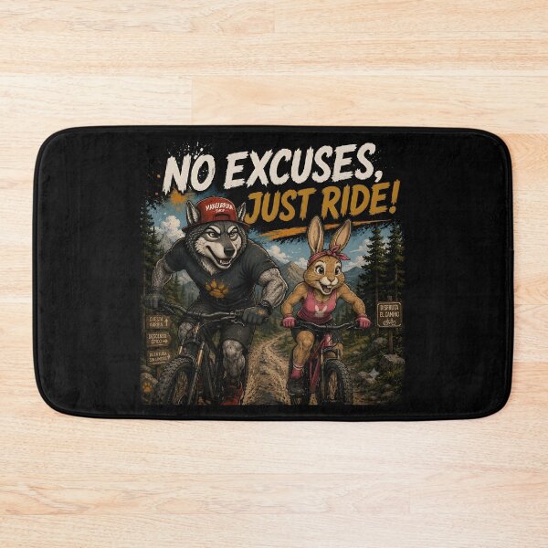 Item preview, No excuses, just ride! designed and sold by Mangurrian Shop.