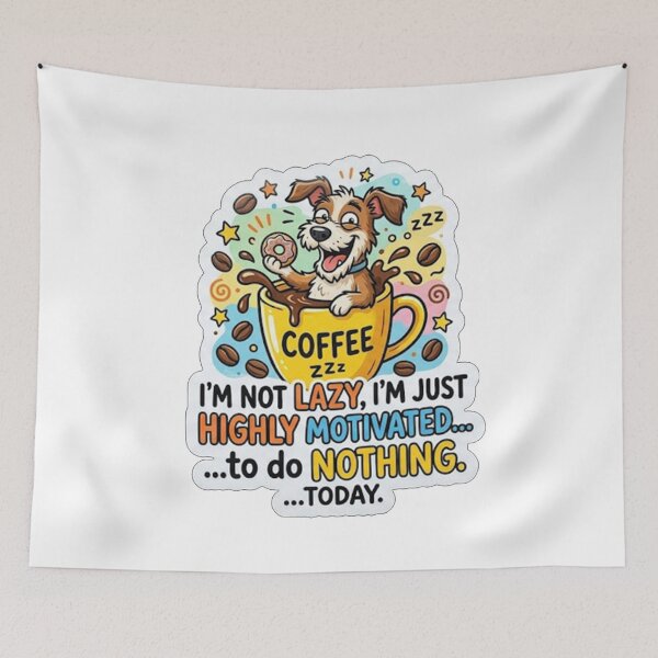 Item preview, Lazy Dog Coffee Lover designed and sold by Owcomm.