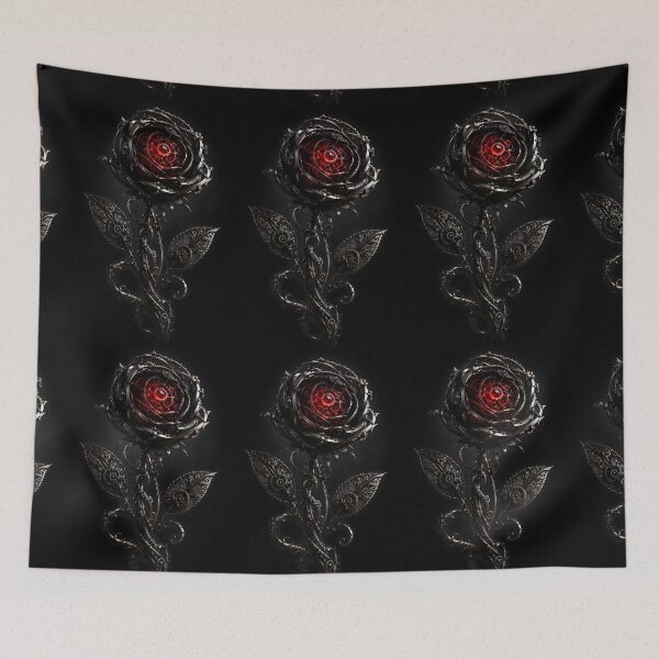 Item preview, The Clockwork Rose -Black Rose Art 2 designed and sold by Studio77-Gothic.