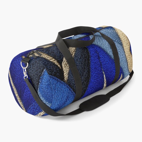 Item preview, Elegant Blue And Gold Abstract Leaf Pattern designed and sold by colorful-white.