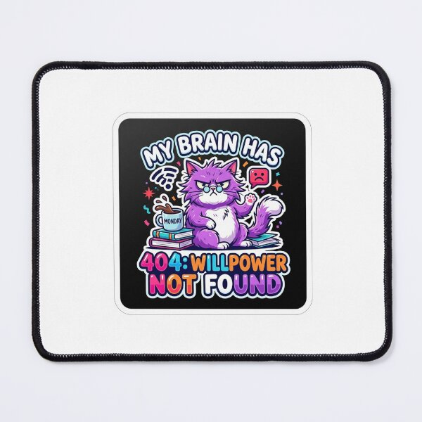 Item preview, Grumpy Purple Cat Monday Morning Blues designed and sold by Owcomm.